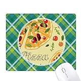 Pizza Italy Tomato Foods Leaf Green Lattices Grid