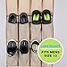 Over the Door Shoe Organizer - 24 Pockets Hanging Shoe Storage with 3 Customized Strong Metal Hooks for Closet Pantry Kitchen Accessory - Space Saving Solution（64'' x 19''）