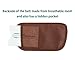 Travelambo Money Belt RFID Blocking Travel Wallet Passort Holder With Bonus RFID Sleeves Minimalist Wallet (RFID sleeves brown)