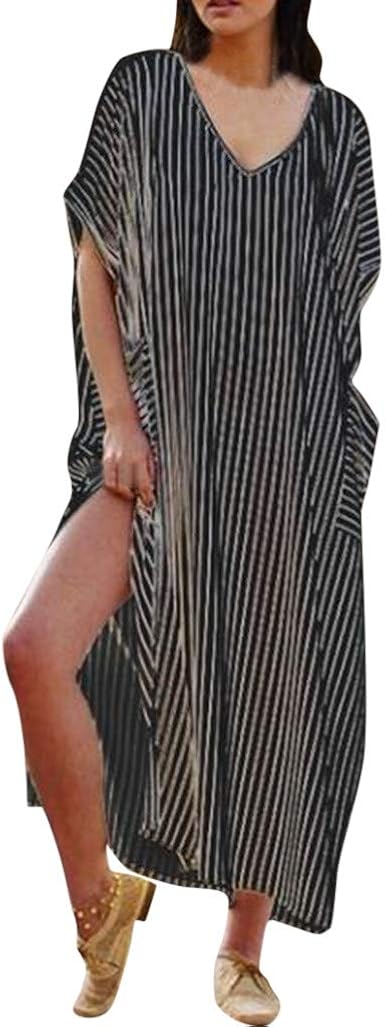 bohemia striped shirt maxi dress