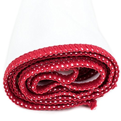 Zwipes Microfiber Suede Large Polishing Bar Towel (Size: 27.5" x 20"), Wine Glass Cleaning Kitchen Cloth, White