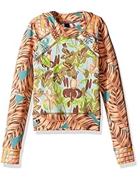 Top de traje de baño de manga larga con estampado mixto Maaji para niñas