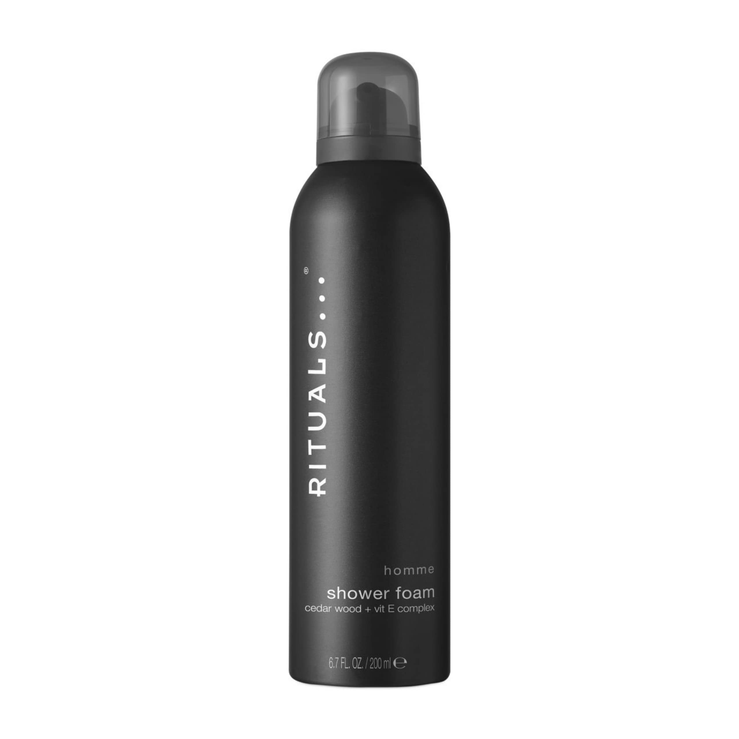 RITUALS Foaming Shower Gel from the Homme Collection, 200 ml - With Cedar Wood - Stimulating & Invigorating Properties with Vitamin E Complex