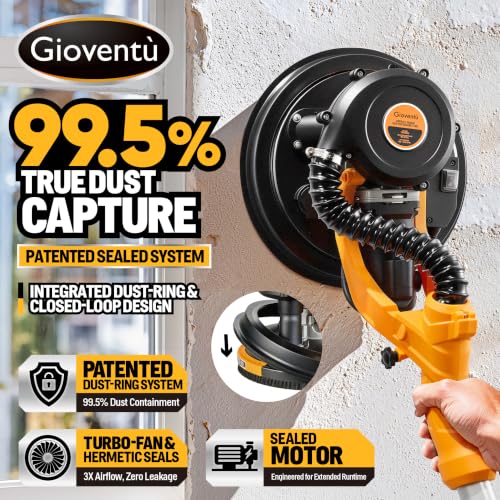 Dustless Electric Drywall Vacuum Sander, 950W 8.5A for Ceiling/Wall photo 9