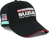 Pilot Motosport Yoshimura Suzuki Factory Racing Team Hat (Black, OneSize)