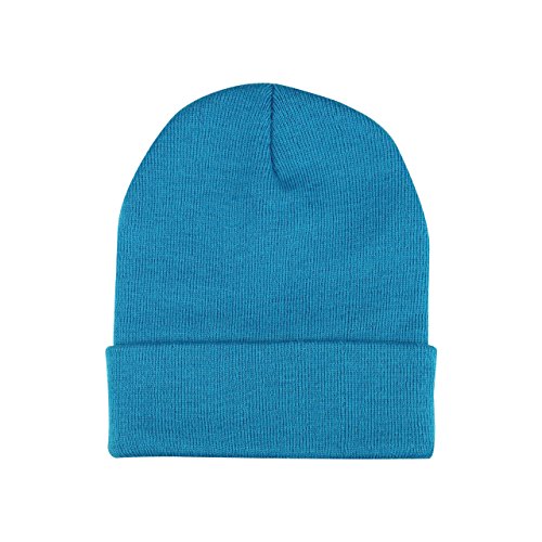MG Unisex Acrylic Beanie W/ Cuff-5001-AQUA