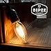 C35 LED Filament Candle Light Bulb Bullet Top - 4W LED Edison Vintage Bulb 40W Equivalent - E12 Candelabra Base - Soft White (2700K) - Non Dimmable - 1 Pack - by BIPEE