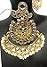 Satyam Kraft Fashion Jewellery Traditional Gold Color Chandbali Pearl Kundan Jhumka Jhumki Earrings for Girls Women Partywear Stylish Wedding Jewellery Hangings Jhumka Earrings