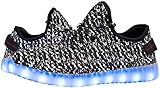 Tokee Unisex Led Light Up Shoes USB Cable Charging Luminous Sneakers