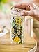 Cypress Home Proud Peacock Double Wall Glass Travel Coffee Cup with Lid
