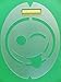 Racquet Art Creative Tennis Racquet Stencil - Smiley Tongue Face