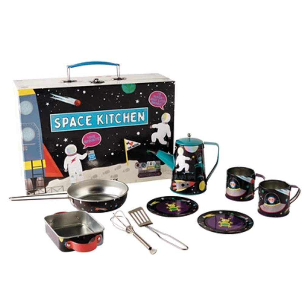 Floss & Rock 10 Piece Space Tin Kitchen Set