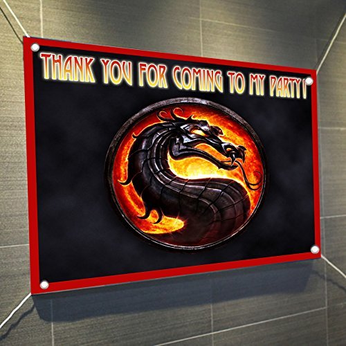 MORTAL KOMBAT Combat Banner Video Game Large Vinyl Indoor or Outdoor Banner Sign Poster Backdrop, party favor decoration, 30