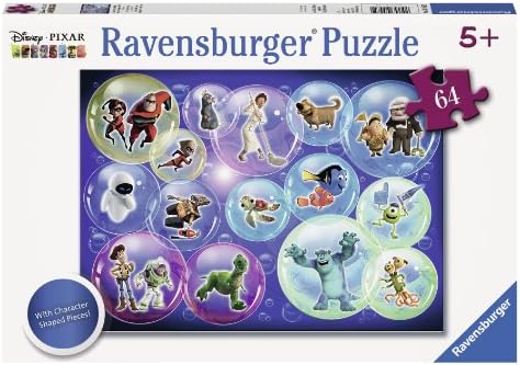Ravensburger Disney Pixar: Disney Favorites (64-Piece) Puzzle with Character Shaped Pieces