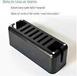 Sourcemall Black Cable Management Box Power Strip Organizer Hide Cords Desk view 5