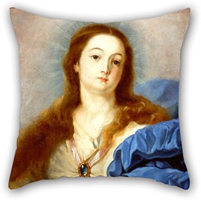 Oil Painting Padre Manuel 'El Jesuita' - The Immaculate Conception Throw Pillow Case 16 X 16 Inches / 40 By 40 Cm Gift Or Decor For Son Boys Play Room Living Room Monther Indoor - Twice Sides