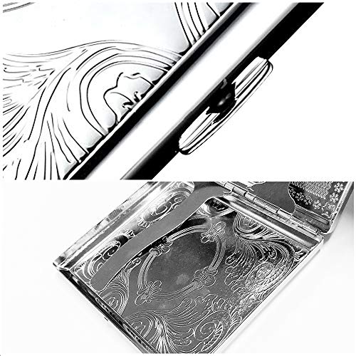 Cigarette Case for 20 pcs Popular Size (84mm) Classic Silver - Thumbnail 3