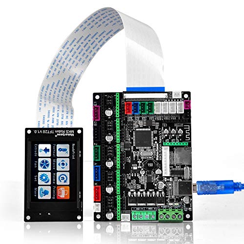 Gowoops 3D Printer Parts MKS Robin 2 V1.0 Integrated Circuit mainboard Controller Motherboard with Robin TFT35 Display Closed Source Software with FFC Line & USB Cable
