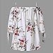 iTLOTL Fashion Womens Plus Size Floral Print Cold Shoulder Blouse Casual Tops Camis