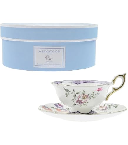 Amazon.com | Wedgwood Sarah's Garden Fine Earthenware Teacup and
