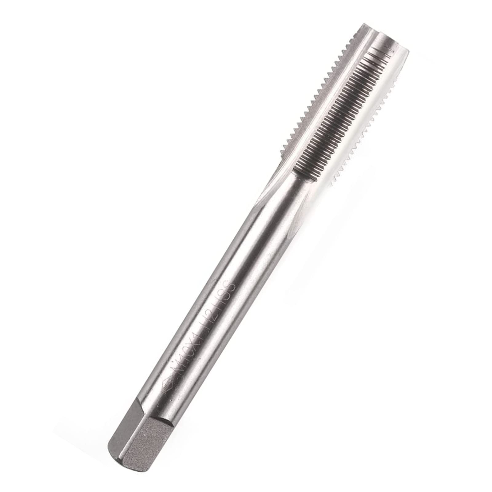 TA-VIGOR M10 x 1mm Metric Machine Tap, HSS 3 Straight Flute Taper Plug Metric Tap, 1mm Pitch Screw Thread Tapping Threading Machinist Repair DIY Tool