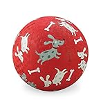 Crocodile Creek Dogs Playground Ball, Red, 7