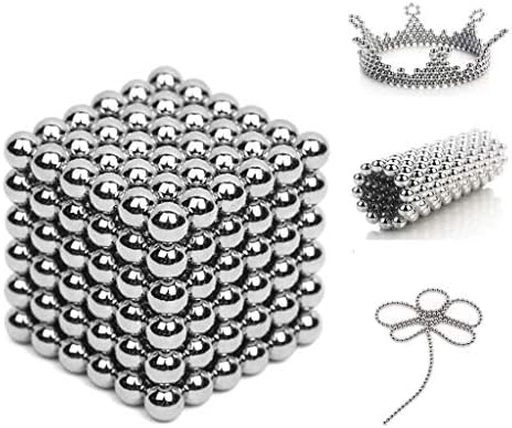 Feeyond Magnetic Ball Set, Magic Building Ball Toys education Stacking Toys, Creative Decompression Table Toy Building 3d Educational Toys 1000pcs (5mm)