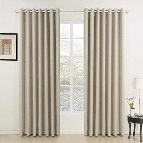 Amazon Com Iyuego Classic Beige Curtain Solid Room Darkening