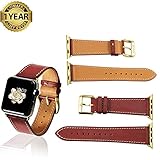 Apple Watch Band 42mm 38mm Genuine Calf Leather iWatch Sport Series 1 Series 2 Series 3 Strap for Women Men
