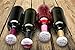 Kenley Wine Bottle Stoppers with Funny & Positive Quotes - Wedding Favors or Gift for Friends - Set of 4 Decorative Reusable Corks - Assorted Beverage Wine Bar Accessories - Ceramic & Cork