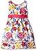American Princess Girls' White Multi Shantung with Piping Dress