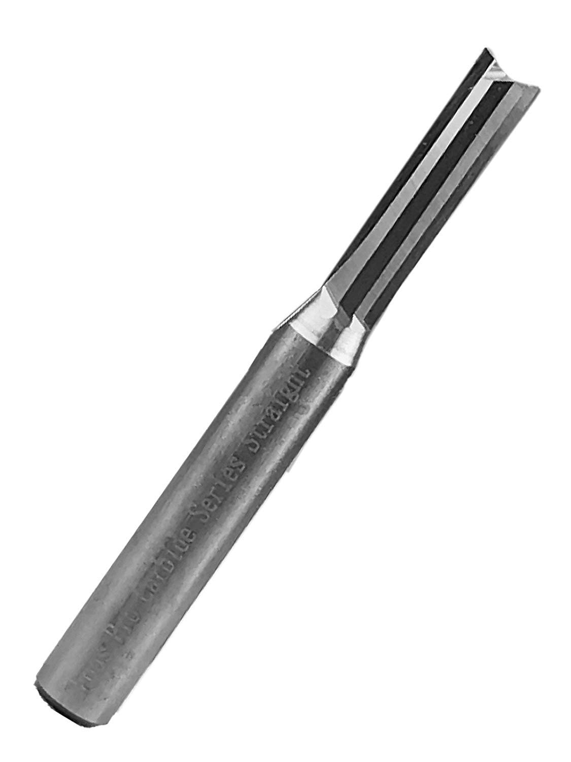 Foos Straight Carbide Router bit - 1/4” Shank - USA Veteran Owned (3/16" Cutting Diameter)