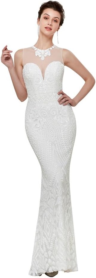 Leyidress Women's Mermaid Dress Bridesmaid Dress Evening Dress Party Prom Gown