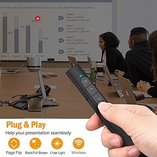 Presentation Clicker for Powerpoint Presentation Remote, 2.4GHz PPT