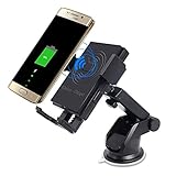 Wireless Charger,HTOCINQ Qi Wireless Charging 2-in-1 Car Mount for Samsung Note 5,Galaxy S7/S7 Edge/Plus, Galaxy S6/S6 Edge/Plus and iPhone X,iPhone 8/Plus