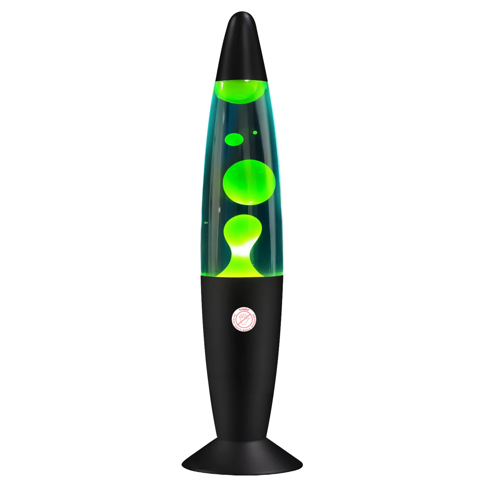 Photo 1 of Vanful Green Magma Motion Lamp with Yellow Wax Flow in Blue Liquid for Kids Boys Girls Night Light for Home Room Office Decor Glitter Lamps Great Christmas Thanksgiving Day Present for Adults