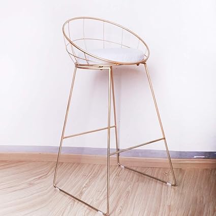 Amazon Com Barstools American Simple Iron Art Bar Stool Golden