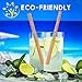 Bamboo Drinking Straws Reusable and Eco-Friendly (10 pcs w/Brush)