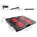 Tenswall Laptop Cooling Pad, Portable Ultra-Slim Quiet Laptop Notebook Cooler Cooling Pad Stand with 4 USB Powered Fans, Fits 11-17 Inches