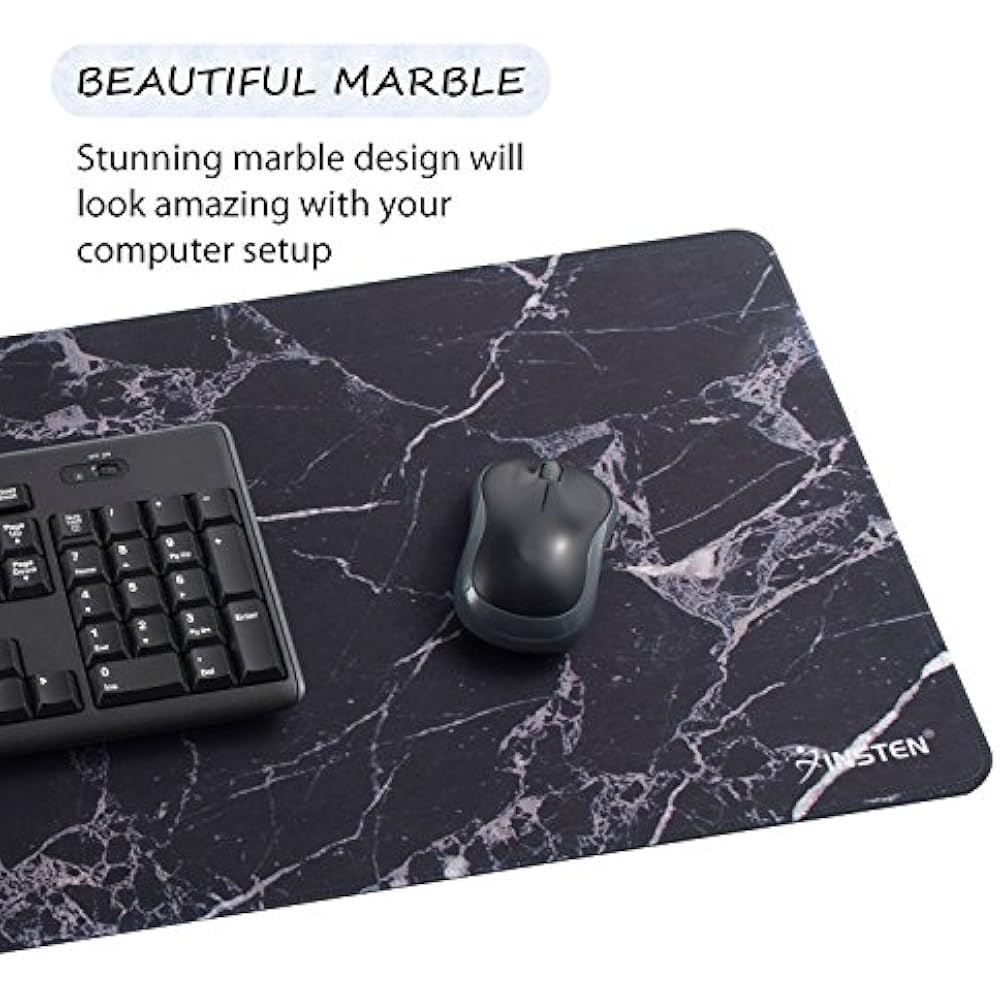 Insten Extra Large Mouse Pad, Marble Extended Computer XL XXL For