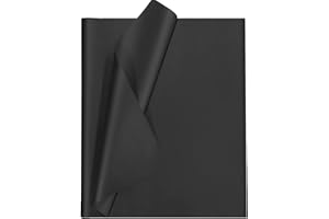 Undemouc Black Tissue Paper 100 Sheets Tissue Paper Bulk for Gift Bags 20x14 Inches Wrapping Tissue Paper for DIY Crafts Birthday Weddings Baby Shower Graduation Party Decor