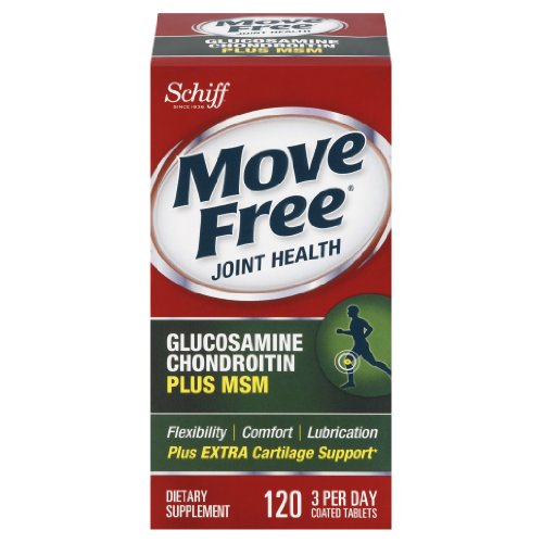 Move Free Glucosamine Chondroitin MSM and Hyaluronic Acid Joint Supplement, 120 Count image