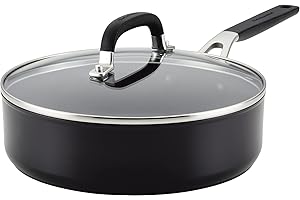 KitchenAid - Hard Anodized Nonstick Saute Pan with Lid (2.8L/3qt)