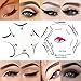 Meccus Eyeliner Stencils, 2 Pairs Cat Eyeliner Stencil & 1 Pair 6 Styles Eyeliner & Eye Shadow Template