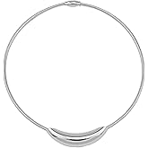 JUNLINTX Elegant Chunky Gold Choker Necklace for Women Stylish Stainless Steel Snake Chain Tube Design for Fashion Everyday Wear Jewelry Necklace