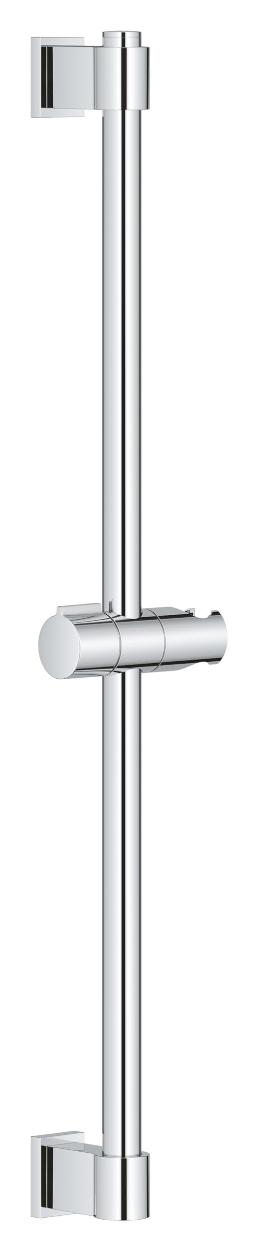 GROHE Vitalio Universal QuickFix - Shower Rail, 60 cm (with Wall Holders, Glide Element and Swivel Holder, Holding Force Maximum 20 kg), Extra Easy to fit QuickGlue Chrome, 27724001
