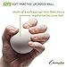 Champion Sports Practice Sponge Lacrosse Balls: Soft Touch for Professional, College & Grade School Indoor Training & Practice - 12 Pack White