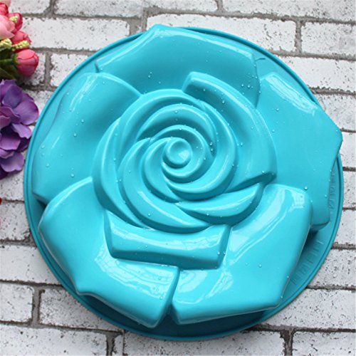 FantasyDay 11" Rose Flower Birthday Cake Mold Silicone Cake Baking Pan/Silicone Mold for Anniversary Birthday Cake, Loaf, Muffin, Brownie, Cheesecake, Tart, Pie, Flan, Bread and More #1 - Thumbnail 4
