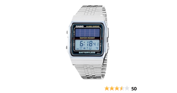 casio retro solar watch