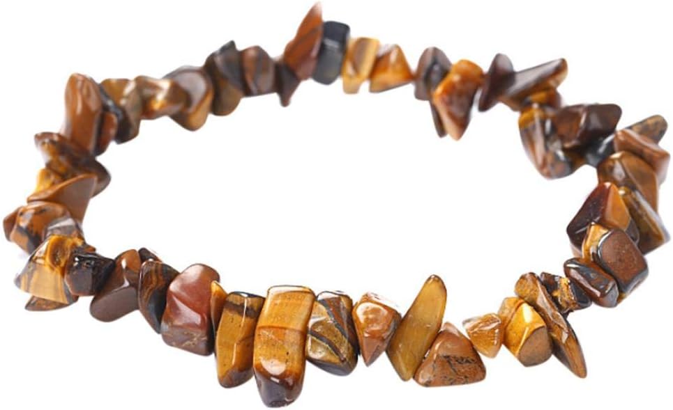 Bracelets, Winkey Handmade 5-8mm Mixed Natural Gemstone Chip Beads Stretchy Bracelet Healing Reiki (I)